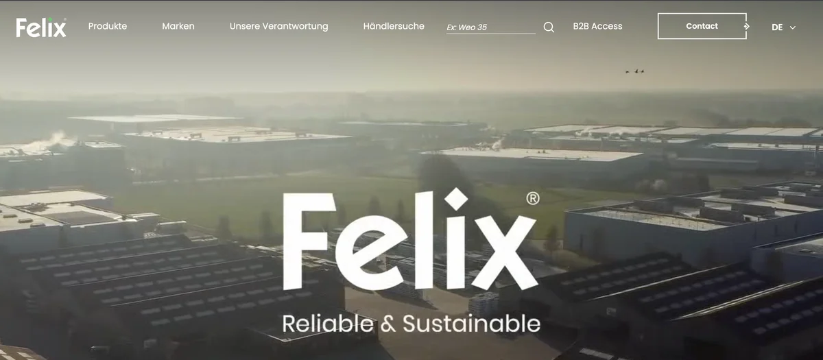 Screenshot von Felix Clercx GmbH